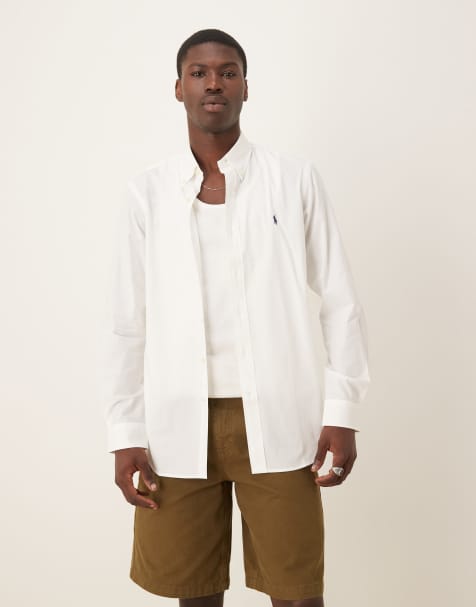 Polo Ralph Lauren – Vit, figursydd skjorta i regular fit - view 1