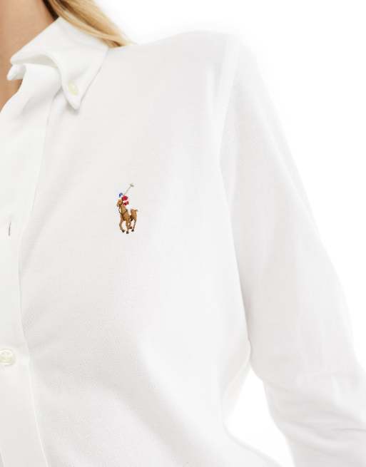 Polo Ralph Lauren – Vit oxfordskjorta med logga, 3 av 4