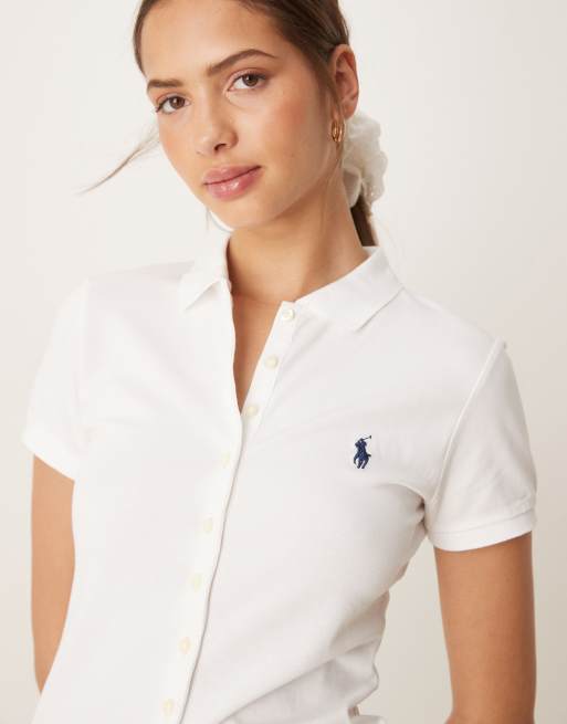 Polo Ralph Lauren – Vit skjorta med korta ärmar, 3 av 4