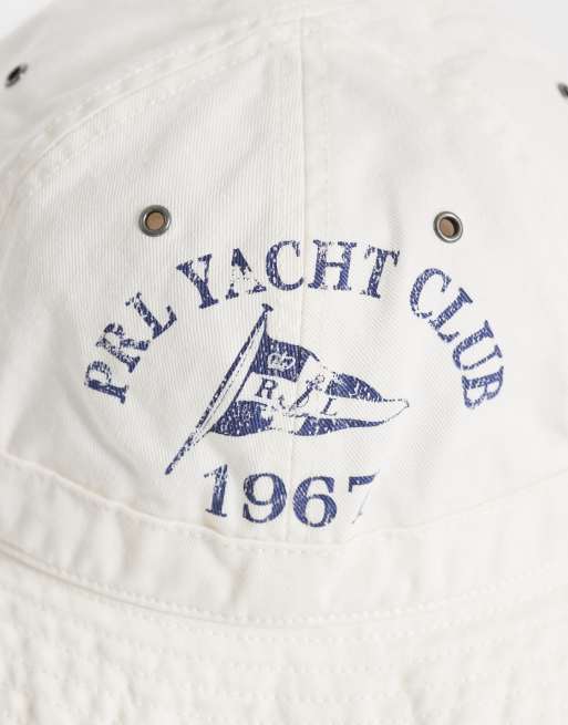 Polo Ralph Lauren – Vit solhatt med yacht-logga, 2 av 3