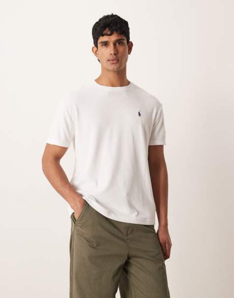 Polo Ralph Lauren – Vit t-shirt i frotté med ikonlogga, del av set - view 1