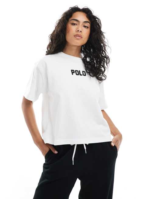 Polo Ralph Lauren – Vit t-shirt med logga
