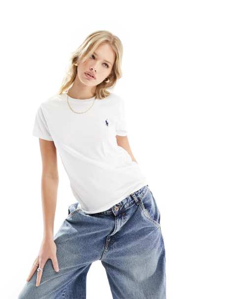 Polo Ralph Lauren – Vit t-shirt med rund halsringning och logga - view 1