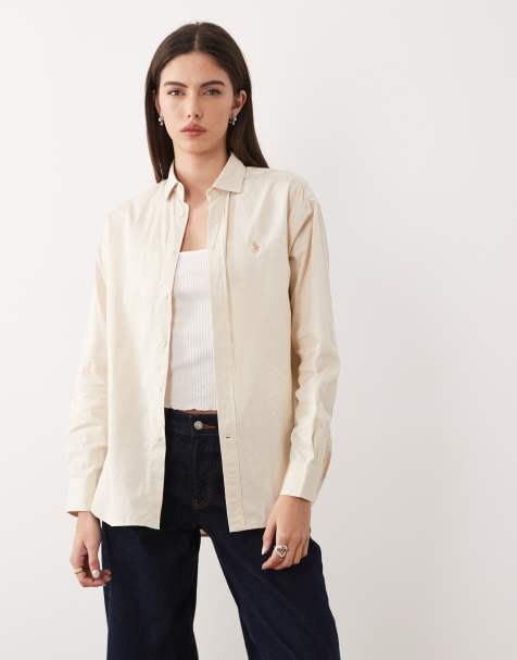 Polo Ralph Lauren – Vitrandig blus i bomull med avslappnad passform - view 1