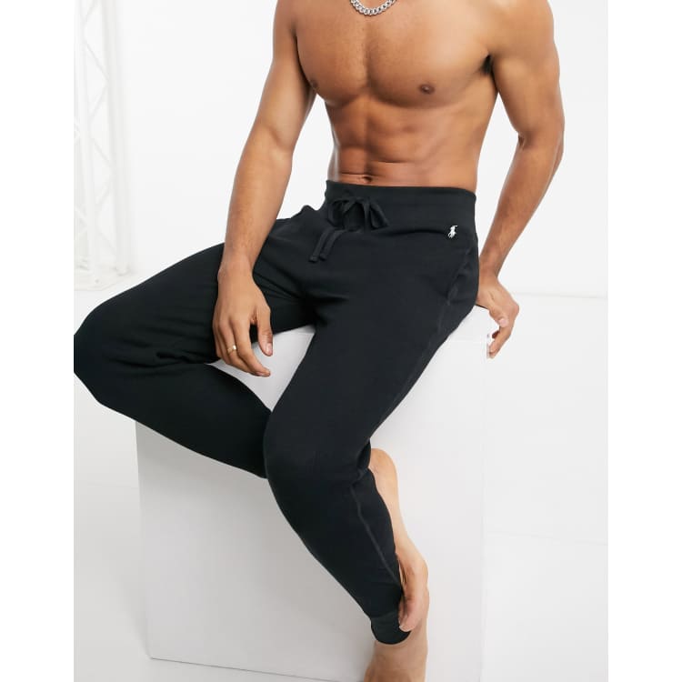 Black discount waffle joggers