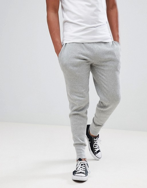 Polo Ralph Lauren Waffle Slim Fit Cuffed Joggers Player Logo in Grey ...