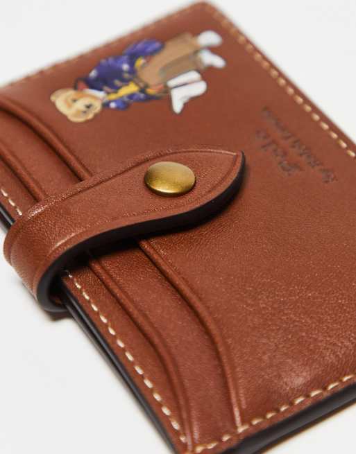 Polo Ralph Lauren Wallet in Brown with Bear Logo