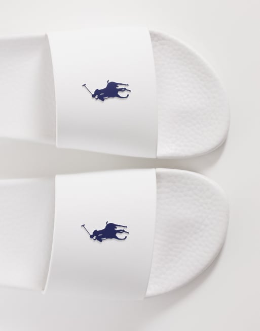 Polo Ralph Lauren – Weiße Slider mit Polospieler-Logo , 2 von 4
