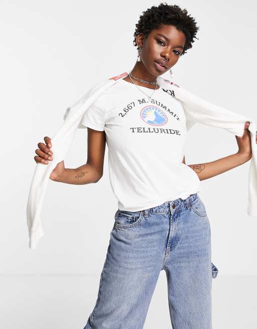 Polo Ralph Lauren – Weißes T-Shirt mit Logografik