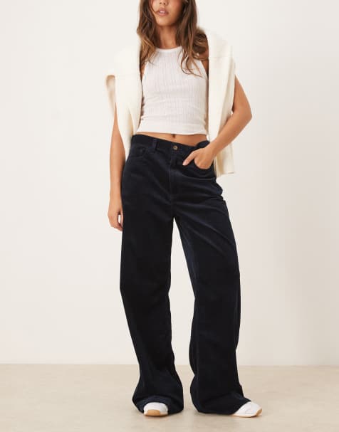 Polo Ralph Lauren wide leg jeans in navy - view 1