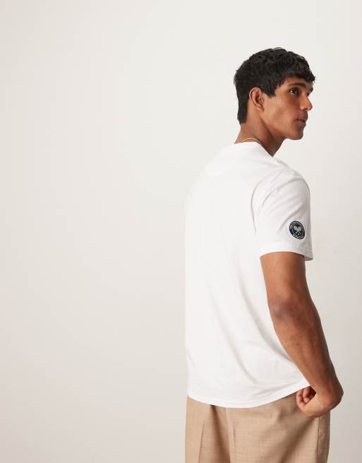 Polo Ralph Lauren Wimbledon capsule bear print t-shirt in white, 4 of 4
