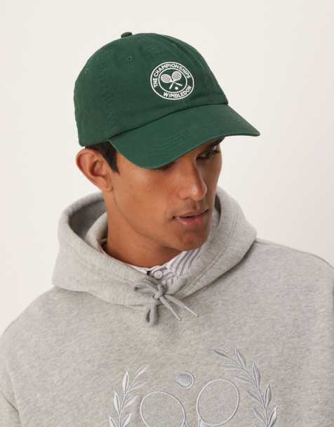Polo Ralph Lauren - Wimbledon Capsule - Casquette de baseball en sergé avec logo tennis - Vert foncé - view 1