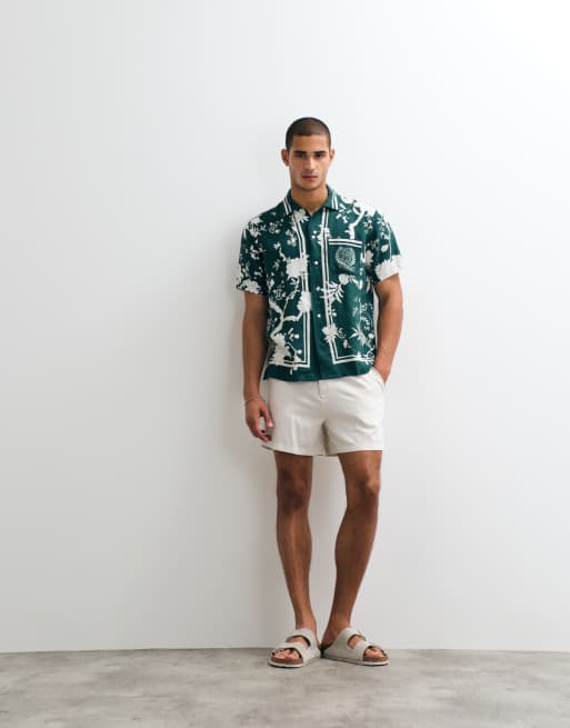 Polo Ralph Lauren - Wimbledon Capsule - Chemise à col ouvert et imprimé fleurs - Vert, 2 de 6