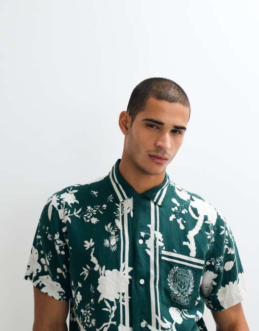 Polo Ralph Lauren - Wimbledon Capsule - Chemise à col ouvert et imprimé fleurs - Vert, 6 de 6