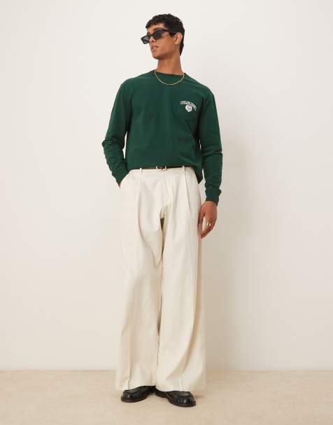 Polo Ralph Lauren – Wimbledon Capsule – Ciemnozielony T-shirt z długimi rękawami i logo na plecach - view 1