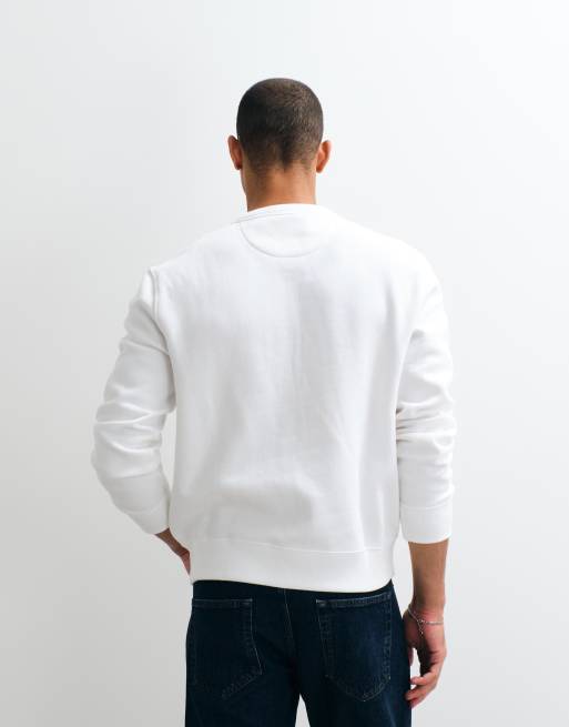 Polo Ralph Lauren Wimbledon capsule classic bear print sweatshirt in white, 4 of 5