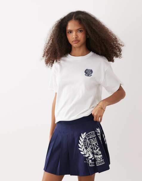 Polo Ralph Lauren Wimbledon capsule classic t-shirt with crest embroidery in white