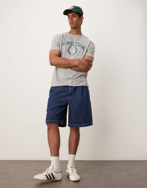 Polo Ralph Lauren Wimbledon capsule crest logo t-shirt in grey marl - view 1