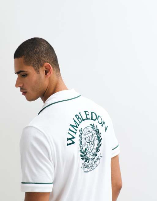 Polo Ralph Lauren Wimbledon capsule embroidered terry co ord in white, 3 of 3