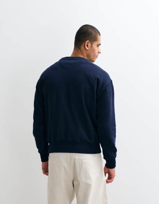 Polo Ralph Lauren Wimbledon capsule embroidered crest logo sweatshirt in navy, 5 of 5