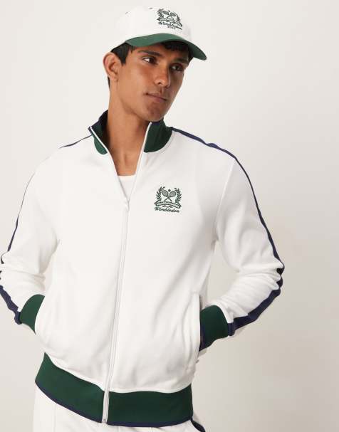 Polo Ralph Lauren - Wimbledon Capsule - Hvid træningsjakke i trikot - Del af sæt - view 1