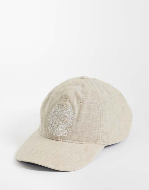 Polo Ralph Lauren – Wimbledon Capsule – Ljusbrun keps i linneliknande tyg med broderad emblemlogga - view 1