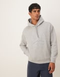 [Polo Ralph Lauren] Polo Ralph Lauren Wimbledon capsule logo front hoodie in grey marl 2XL grey marle