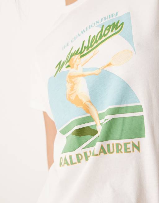 Polo Ralph Lauren Wimbledon capsule retro front print t
