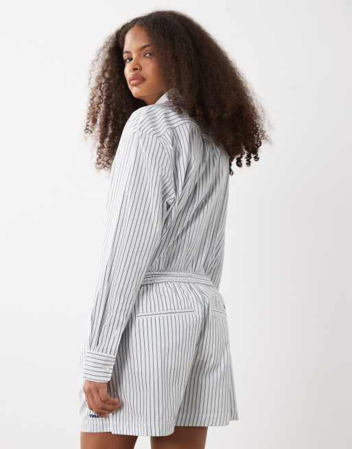 Polo Ralph Lauren - Wimbledon Capsule - Short d'ensemble plissé à rayures avec écusson brodé - Blanc, 5 de 5