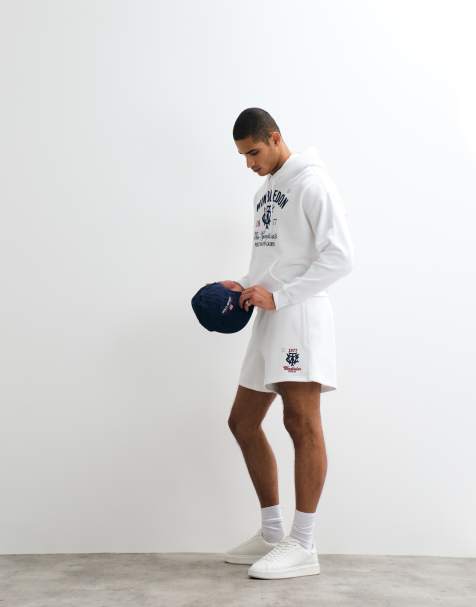Polo Ralph Lauren – Wimbledon Capsule – Shorts in Weiß mit Wappen-Logoprint, Kombiteil - view 1