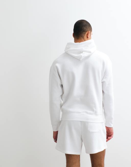 Polo Ralph Lauren - Wimbledon Capsule - Sweat à capuche d'ensemble avec logo et écusson imprimés - Blanc, 5 de 5