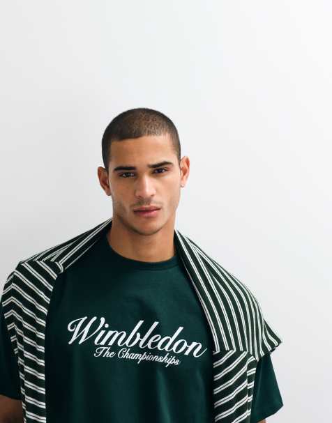 Polo Ralph Lauren – Wimbledon Capsule – T-Shirt in Grün mit Logo-Schriftzug auf der Brust - view 1