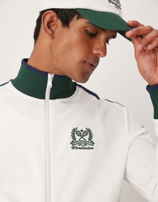 Polo Ralph Lauren Wimbledon capsule tricot track jacket co-ord in