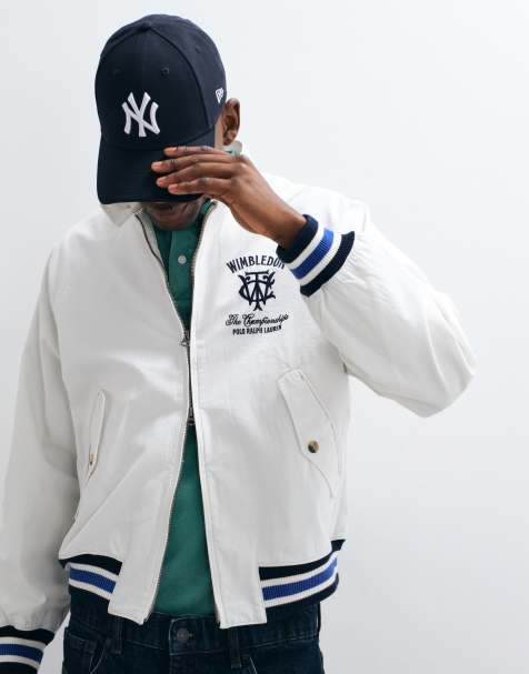 Polo Ralph Lauren - Wimbledon Capsule - Veste avec inscription logo brodée au dos - Blanc - view 1