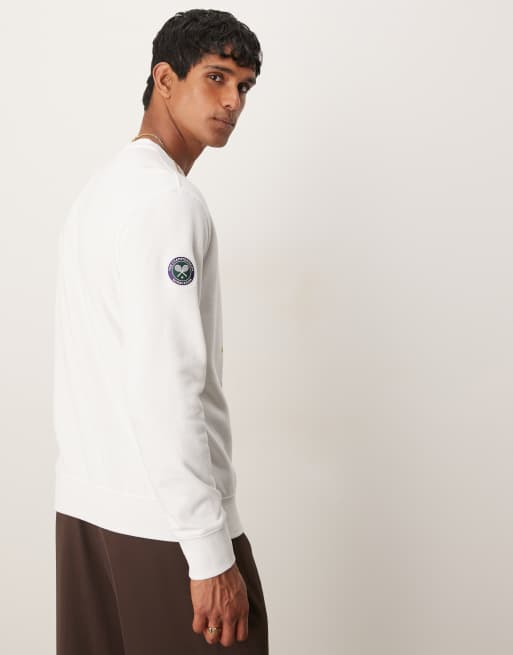 Polo Ralph Lauren – Wimbledon Capsule – Vit sweatshirt med björntryck, 3 av 4