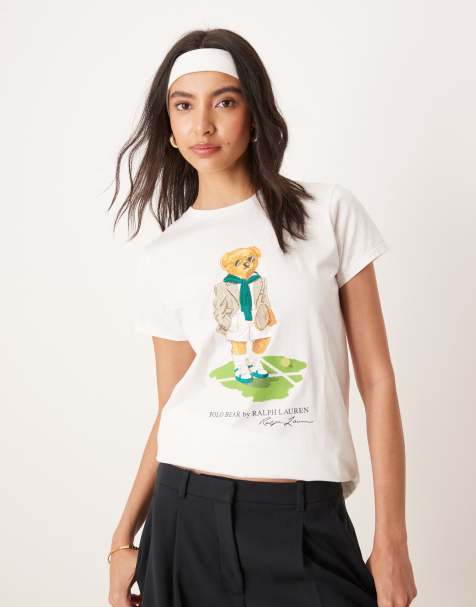 Polo Ralph Lauren – Wimbledon Capsule – Vit t-shirt med nalletryck - view 1