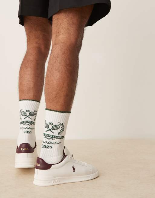 Polo Ralph Lauren – Wimbledon Capsule – Vita sportstrumpor med logga