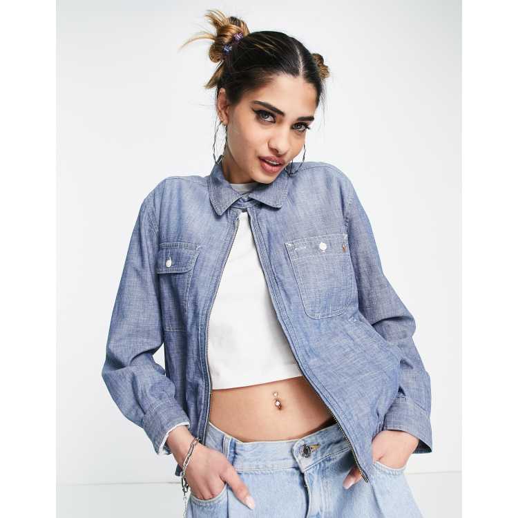 Ralph lauren chambray jacket deals