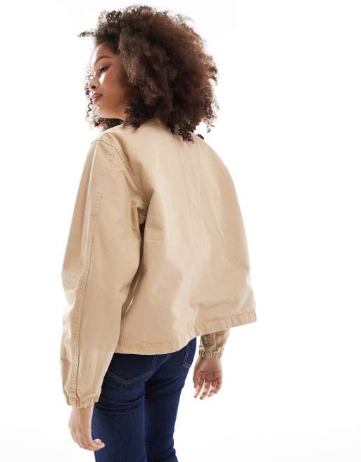 Polo Ralph Lauren windbreaker with logo in tan