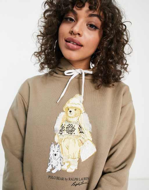 Polo bear hoodie on sale women's