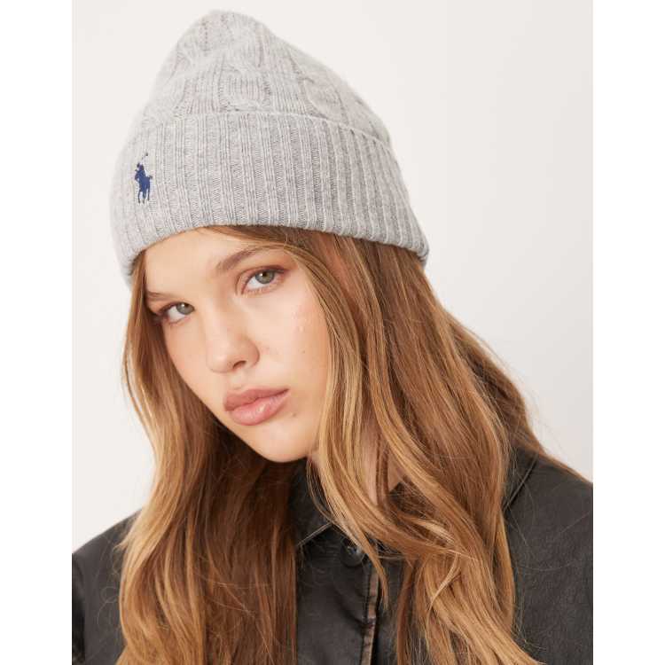 Polo Ralph Lauren wool hat in grey ASOS