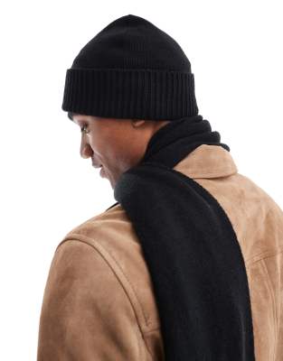 Polo Ralph Lauren wool knit scarf and hat gift set with bear  display picture 1