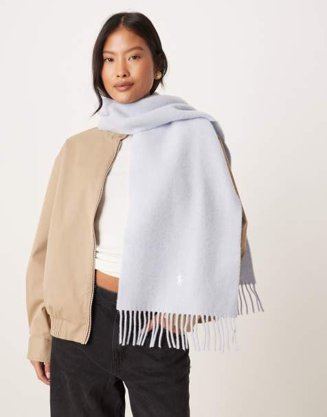 Polo Ralph Lauren wool scarf in light blue - view 1