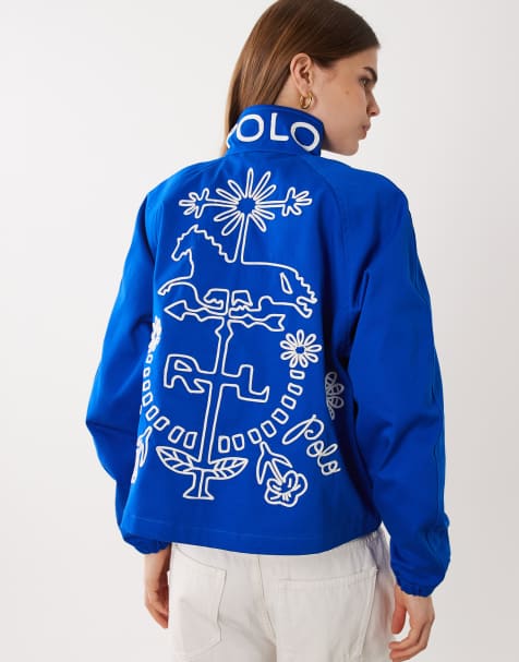 Polo Ralph Lauren woven windbreaker jacket in blue - view 1