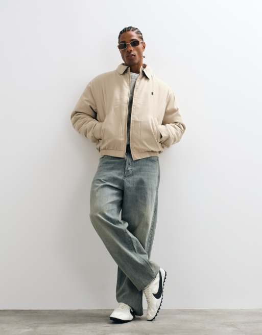 Polo Ralph Lauren woven windbreaker jacket in khaki, 4 of 5