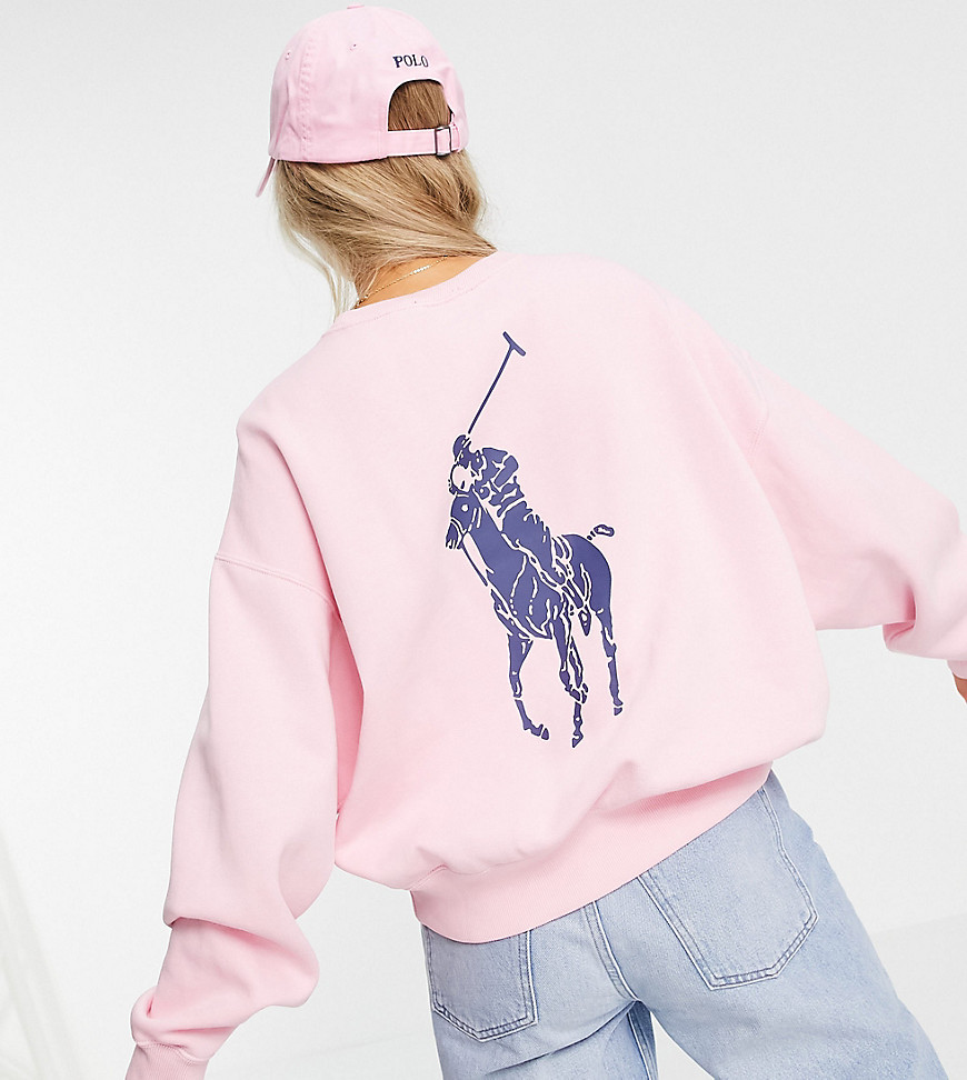 Polo Ralph Lauren x ASOS - Exclusieve samenwerking - Sweater met logo op de rug in roze