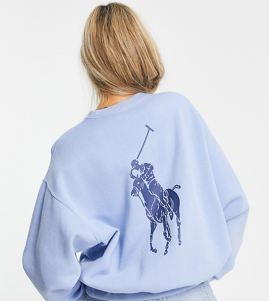 Polo Ralph Lauren x ASOS exclusive collab back logo sweatshirt in blue-Blues