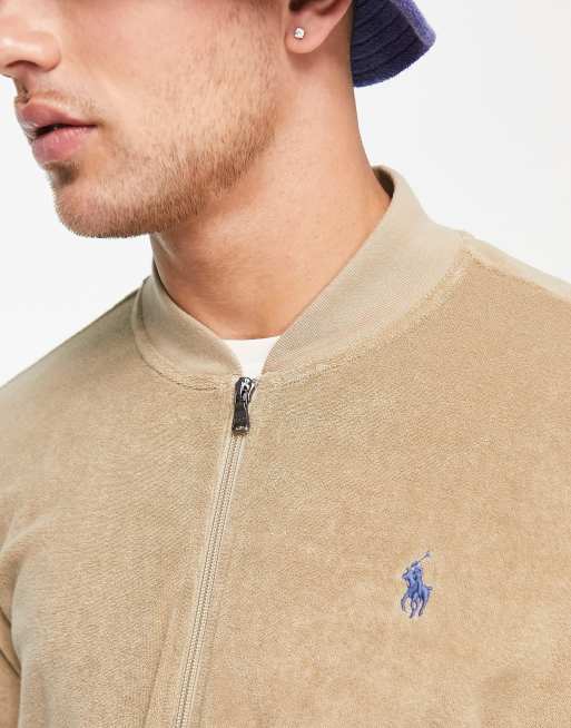 Polo Ralph Lauren harrington jacket in beige, ASOS