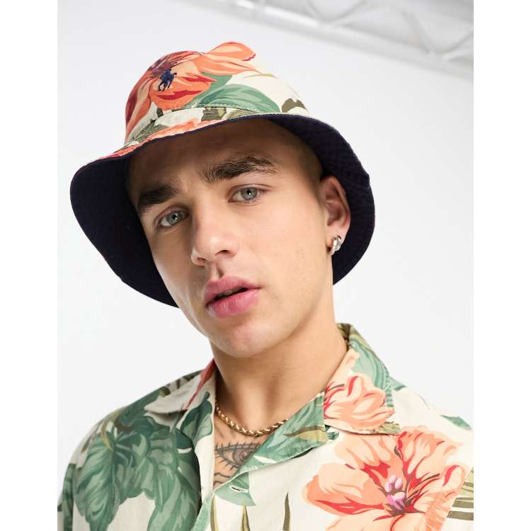 Polo Ralph Lauren x ASOS exclusive collab bucket hat in floral print with  pony logo