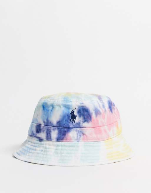 Polo Ralph Lauren x ASOS exclusive collab bucket hat in tie dye with logo |  ASOS